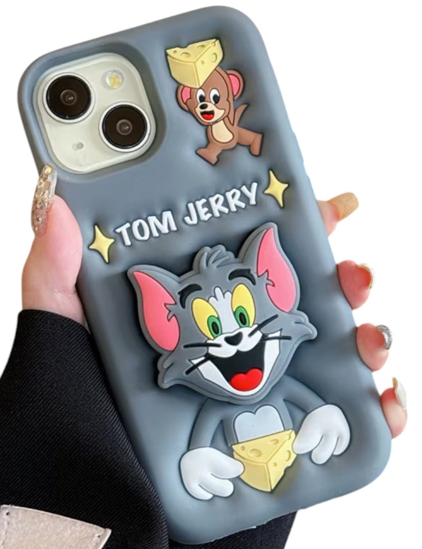 3D Cartoon Tom &amp; Jerry Phone Case 