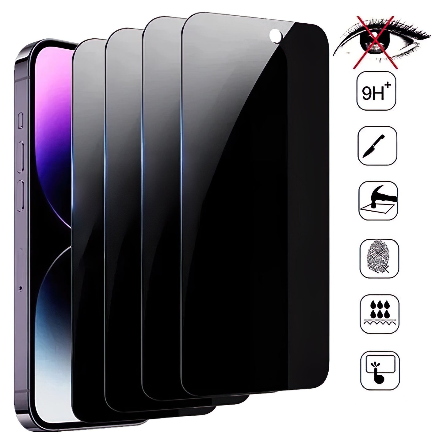 Anti-Spy Screen Protector Set